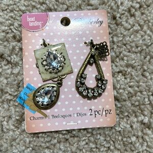 NWT! Bead Landing Antiqued bling pendants